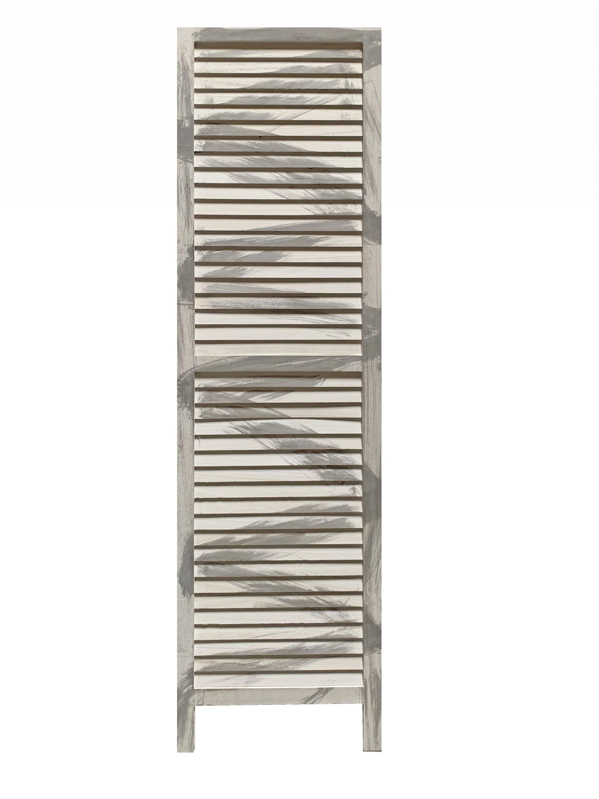 3 Panel Light Blue Shutter Screen Room Divider By Homeroots - Image 18