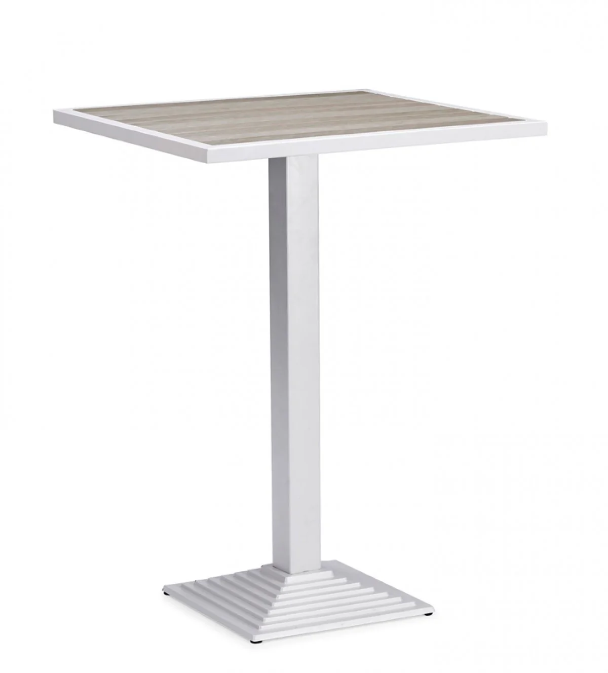 3 piece Modern White and Gray Outdoor Bar Set By Homeroots - Image 6