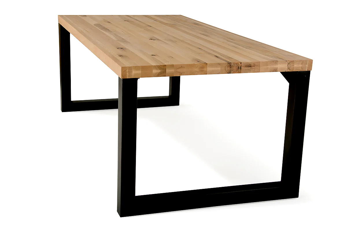 30' Aged Oak Wood And Metal Dining Table By Homeroots - Image 5
