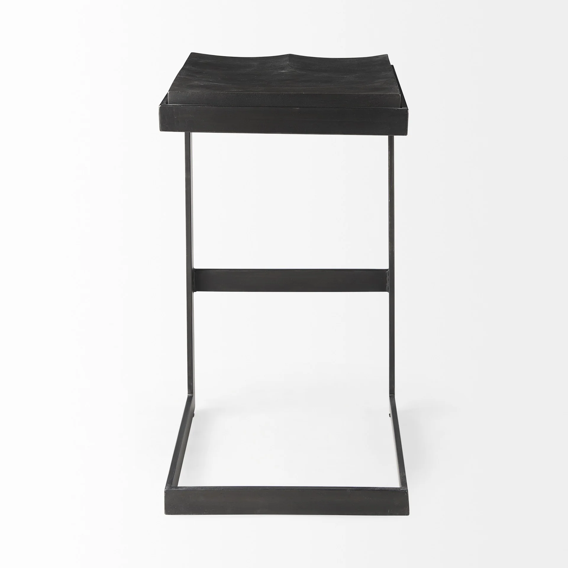 30' Black Cheeky Wood And Metal Bar Stool By Homeroots - Image 4