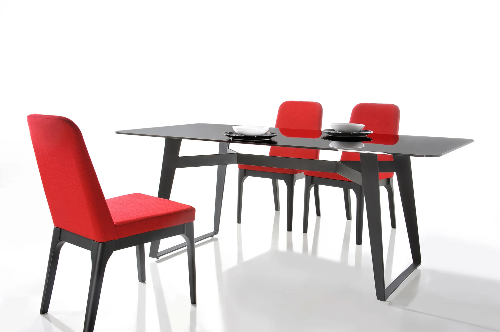 30" Black Glass Dining Table By Homeroots - Image 3