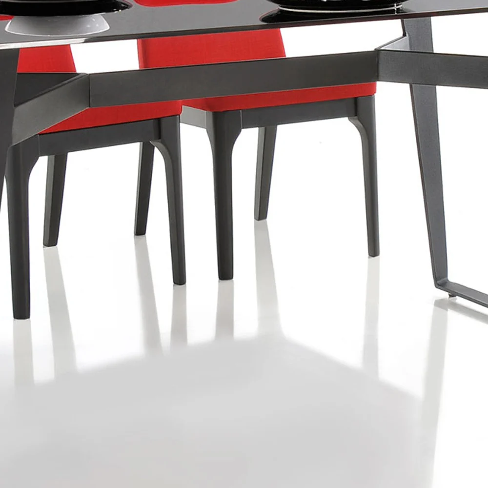 30" Black Glass Dining Table By Homeroots - Image 5