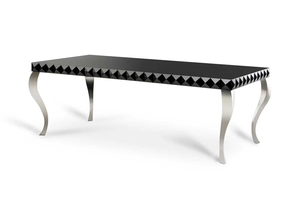 30" Black Lacquer Mdf Dining Table By Homeroots - Image 3
