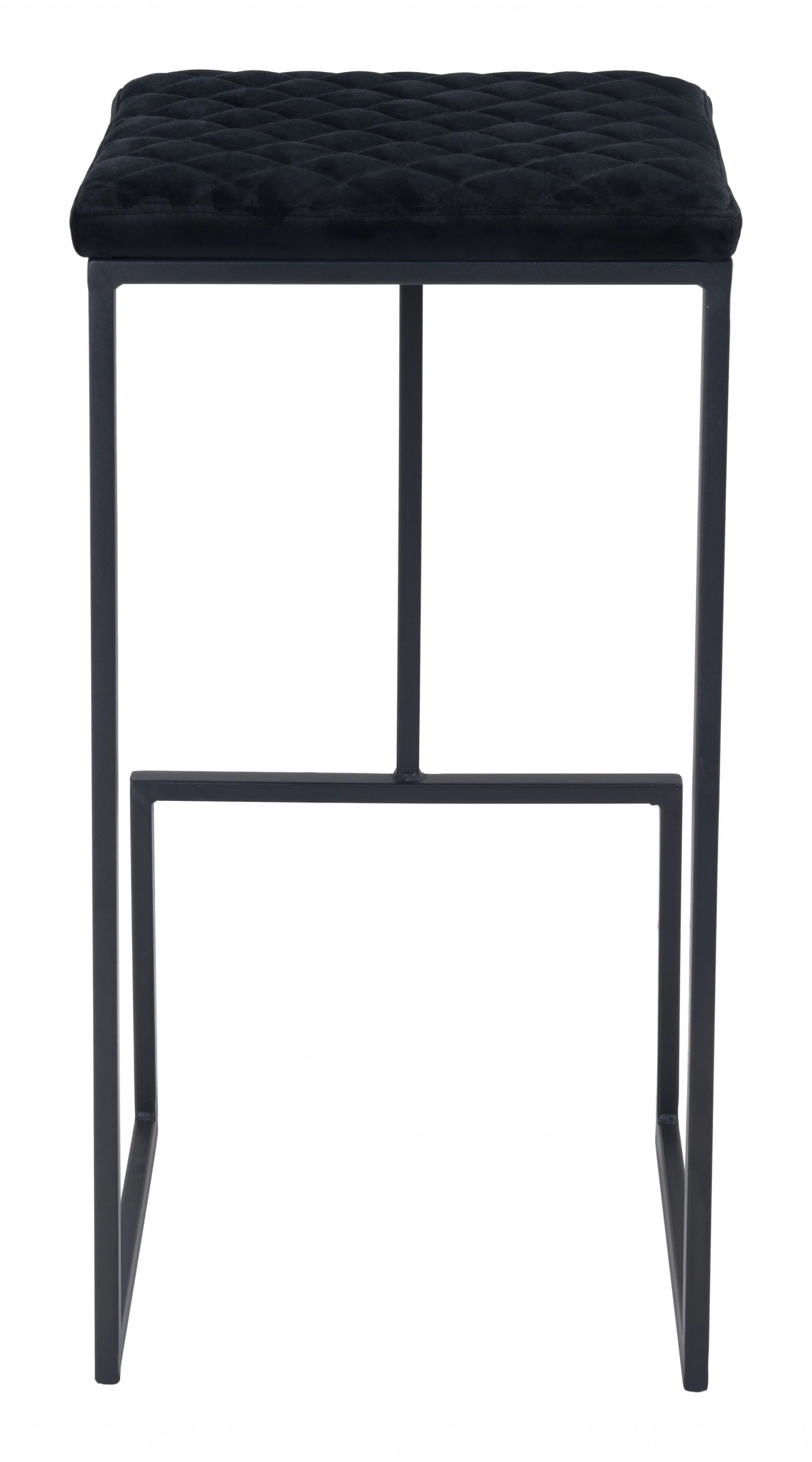 30" Black Steel Backless Bar Height Chair With Footrest By Homeroots - Image 5