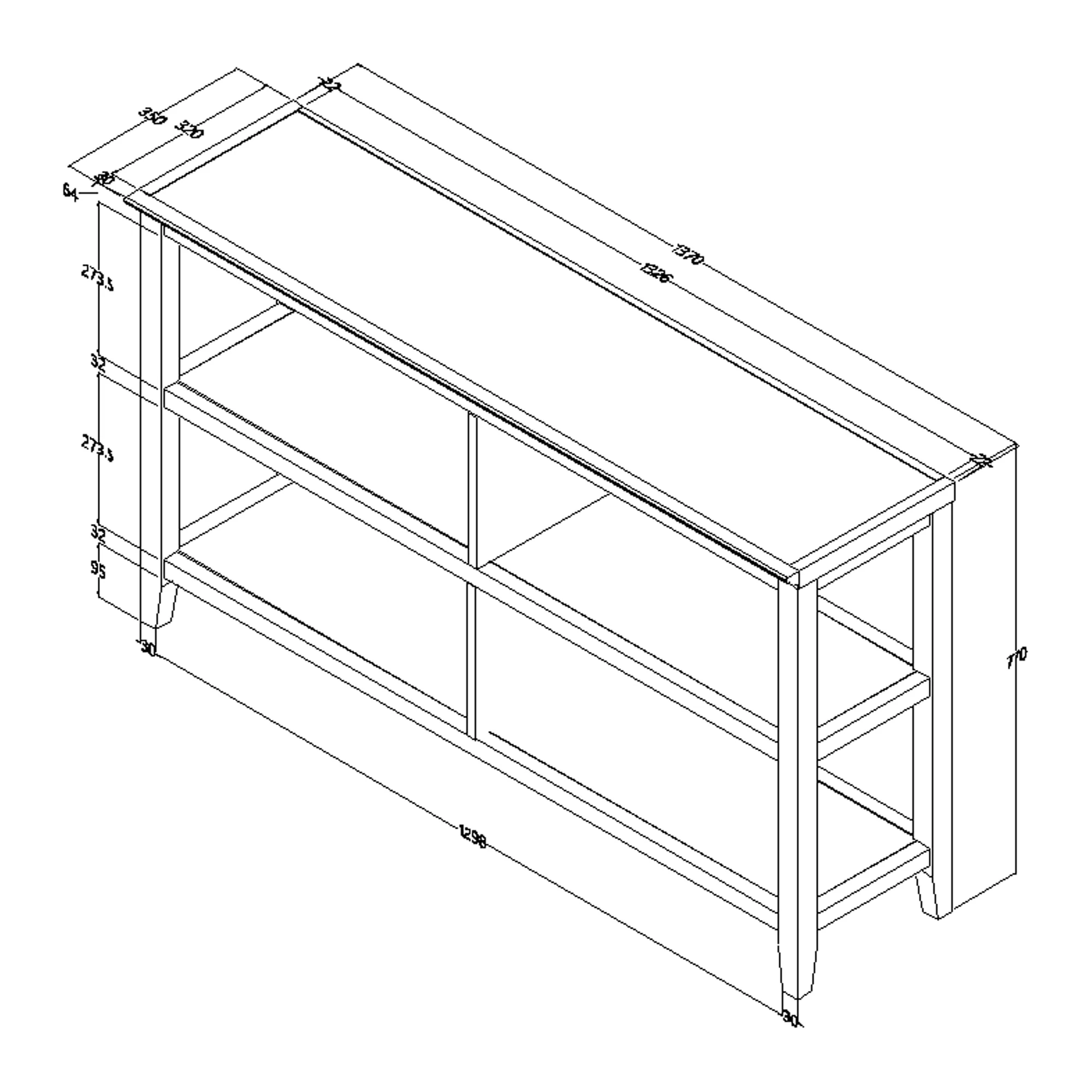 30" Bookcase with 2 Shelves in Walnut By Homeroots - Image 12
