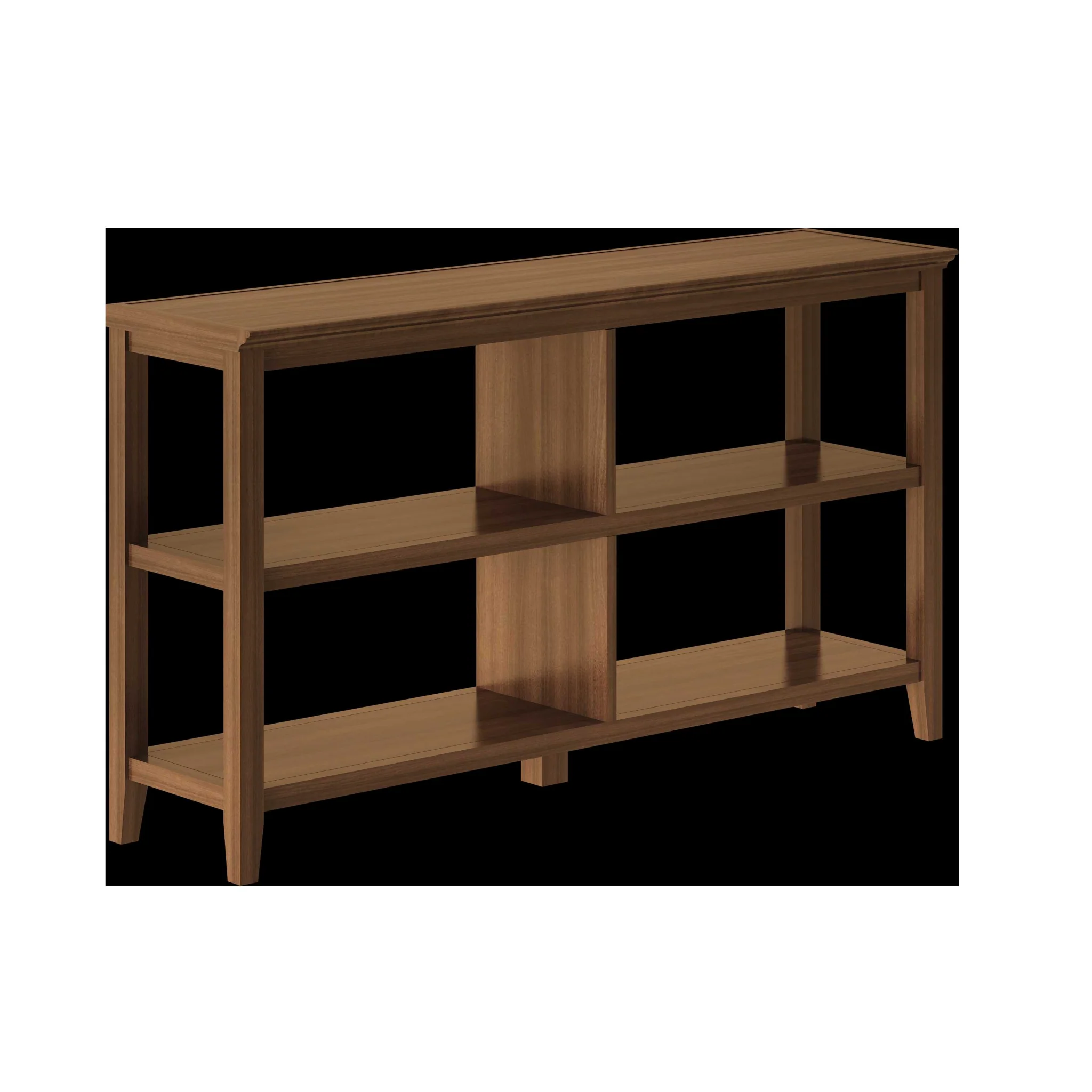 30" Bookcase with 2 Shelves in Walnut By Homeroots - Image 2