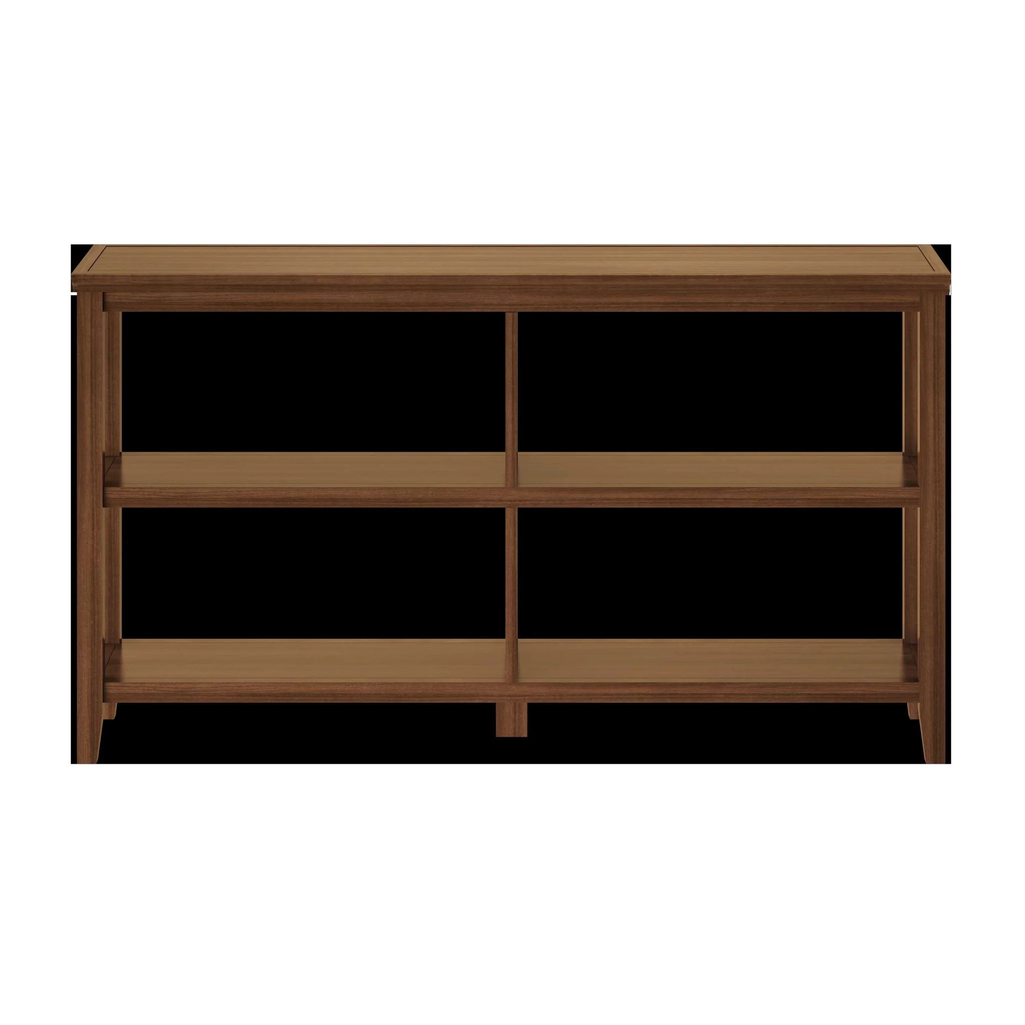 30" Bookcase with 2 Shelves in Walnut By Homeroots - Image 3