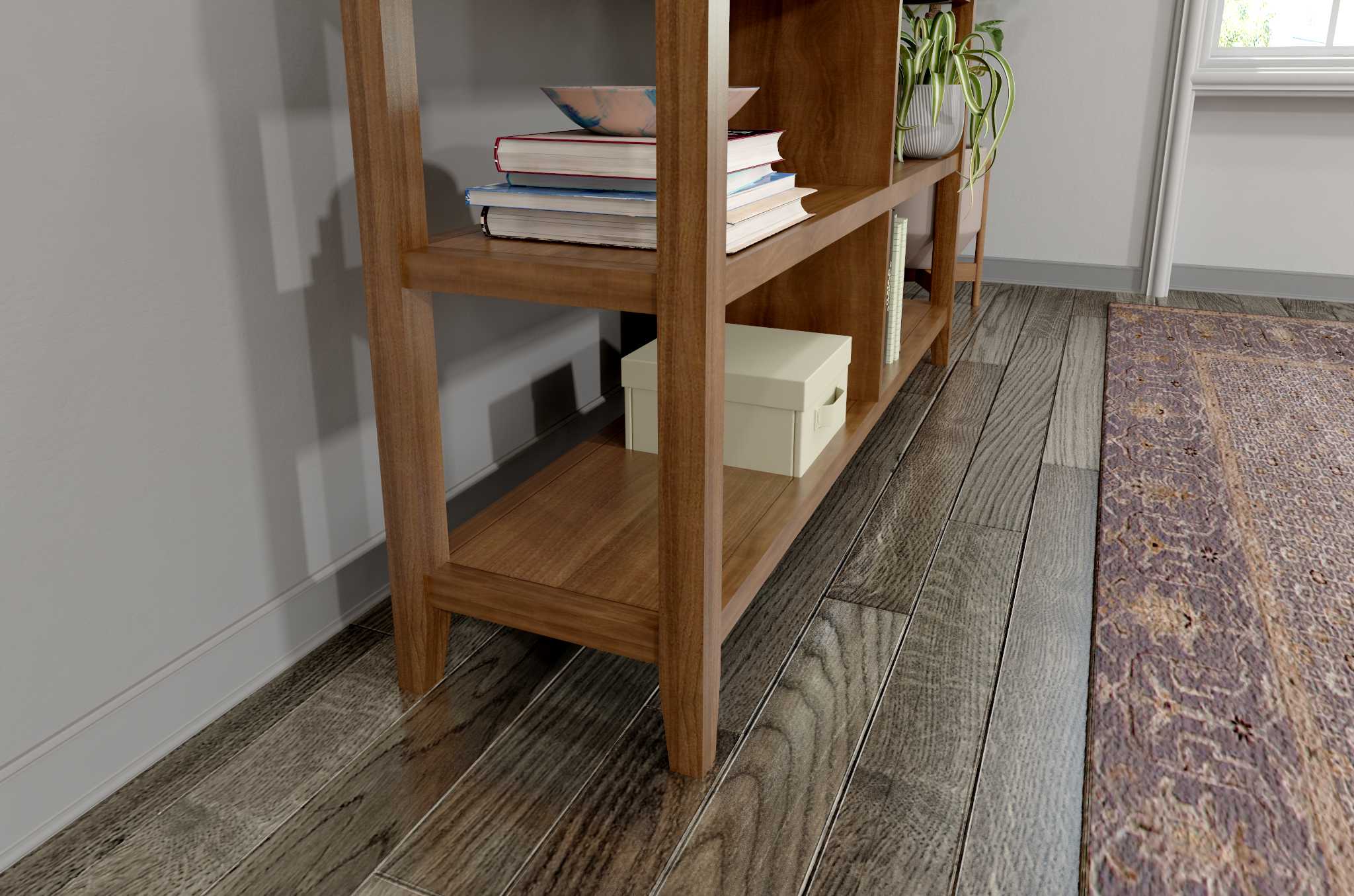 30" Bookcase with 2 Shelves in Walnut By Homeroots - Image 5