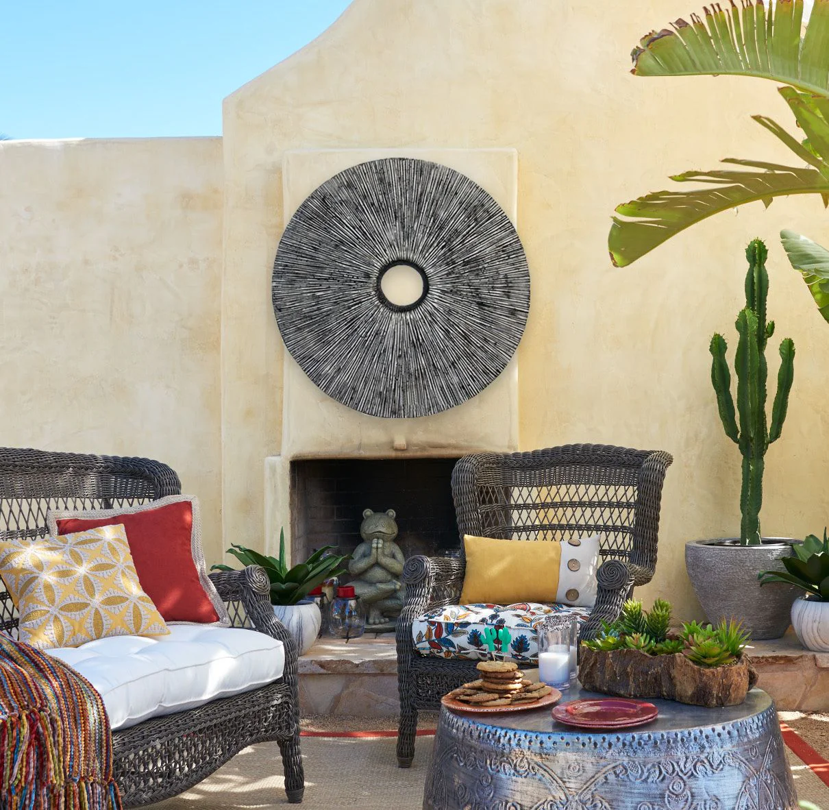 30 Contemporary Grey Round Rib Wall Art By Homeroots - Image 5