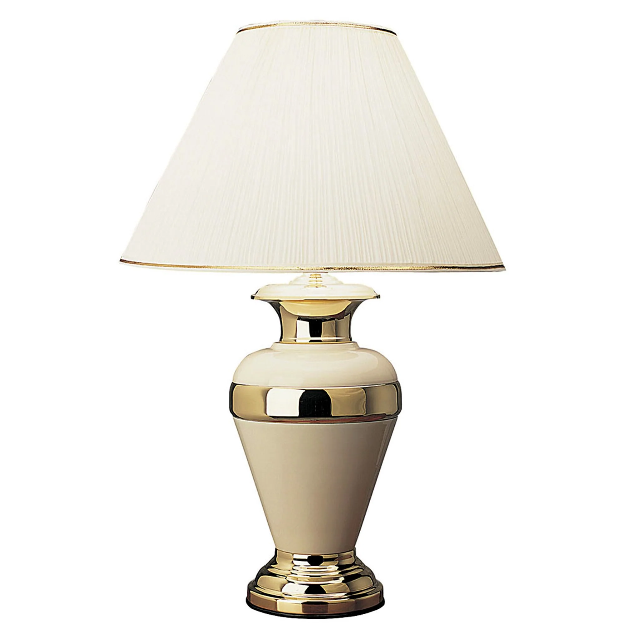 30" Gold Ceramic and Metal Urn Table Lamp By Homeroots - Image 2