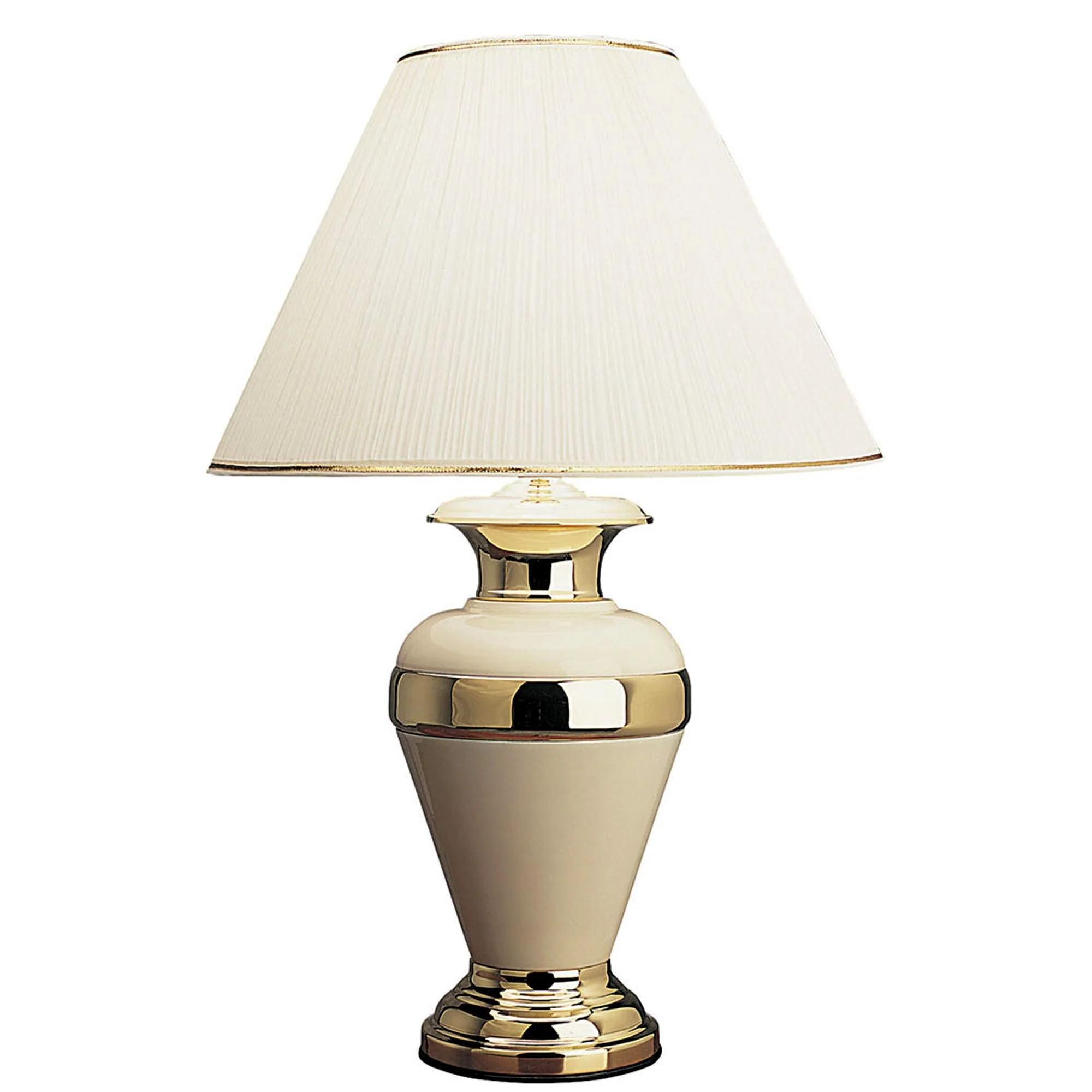 30" Gold Ceramic and Metal Urn Table Lamp By Homeroots - Image 3
