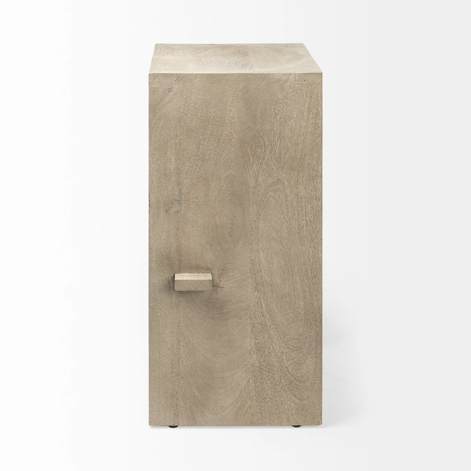 30' Minimal Cool Gray Brown Wood Bar Stool By Homeroots - Image 3