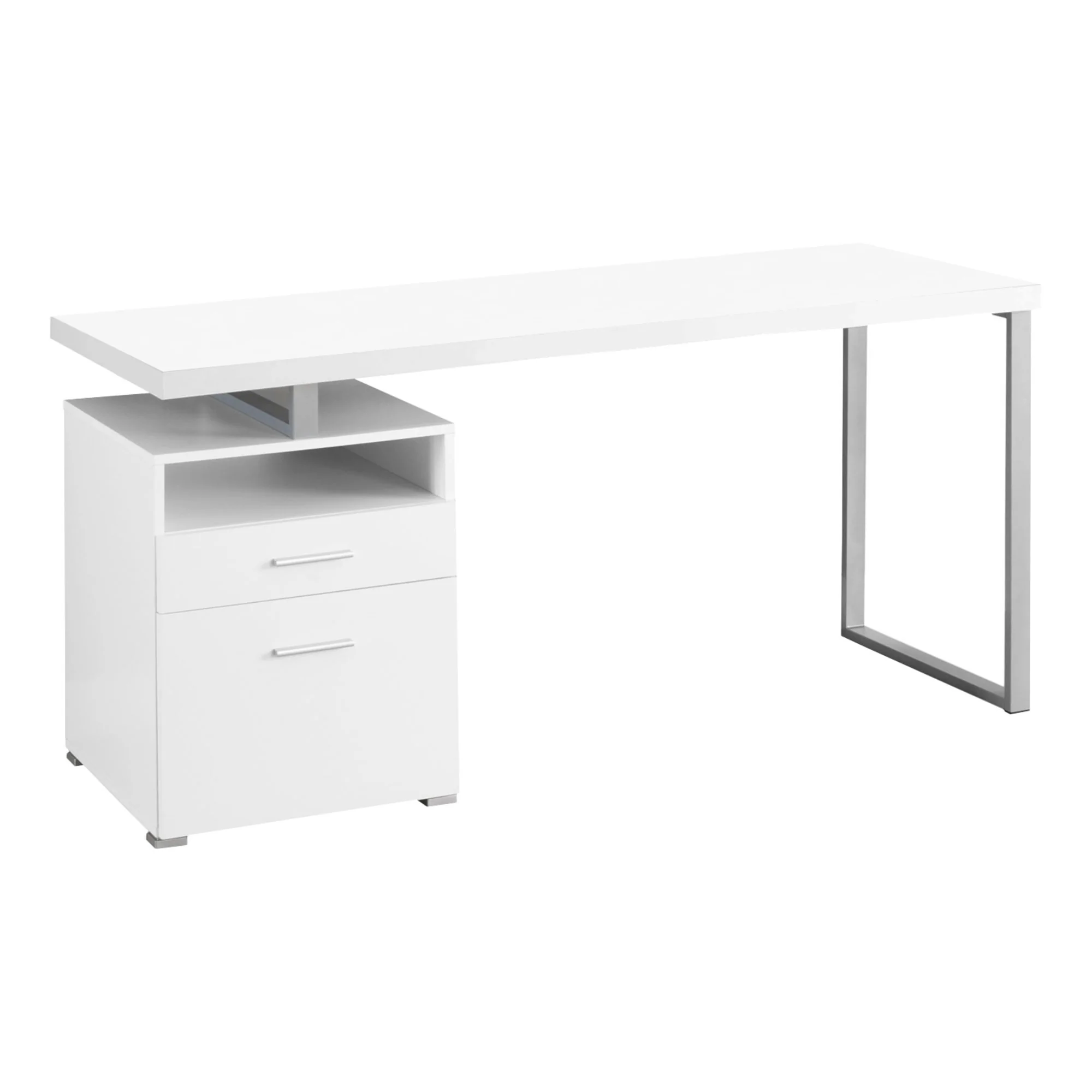 30" Particle Board and Grey Metal Computer Desk By Homeroots - Image 7