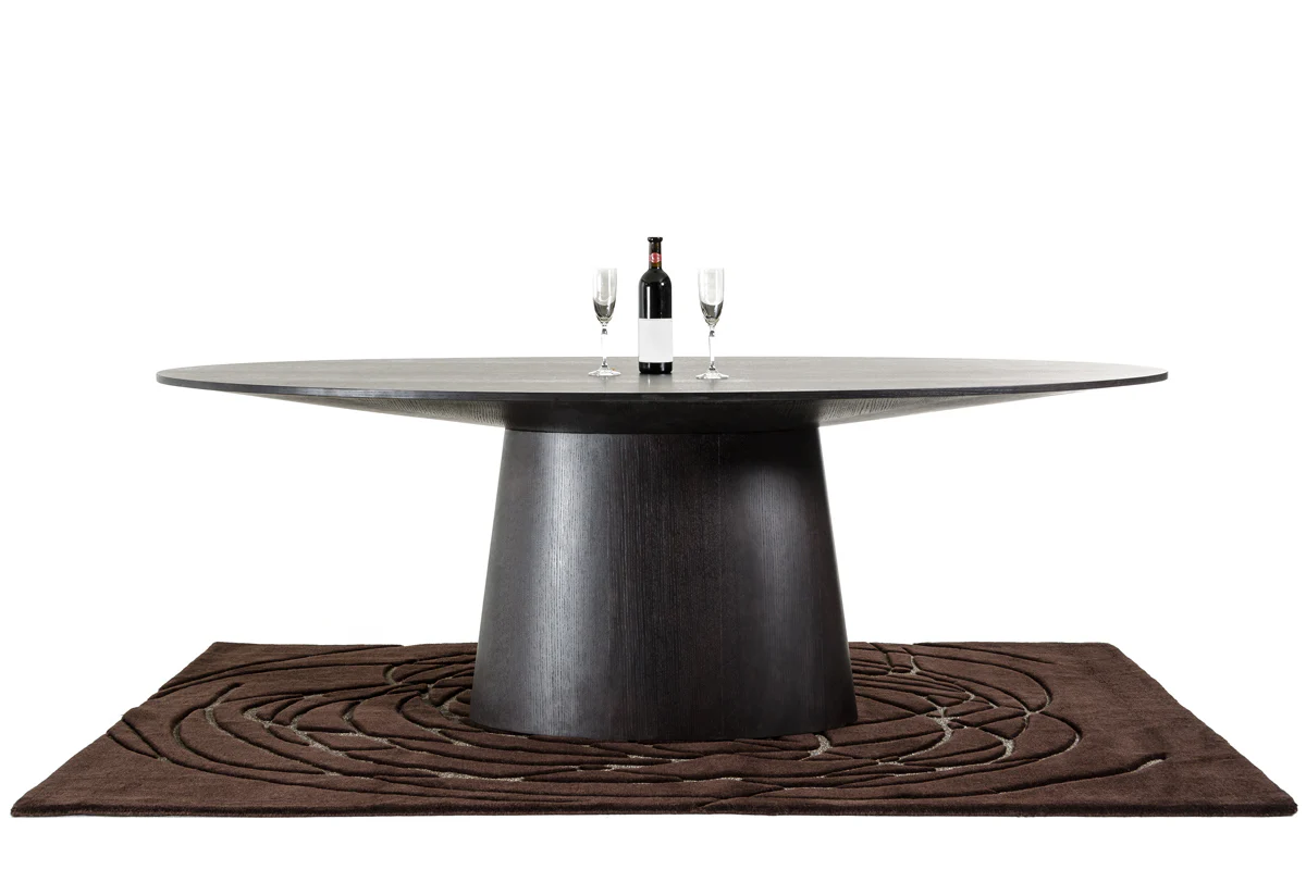 30' Wenge Veneer Oval Dining Table By Homeroots - Image 2