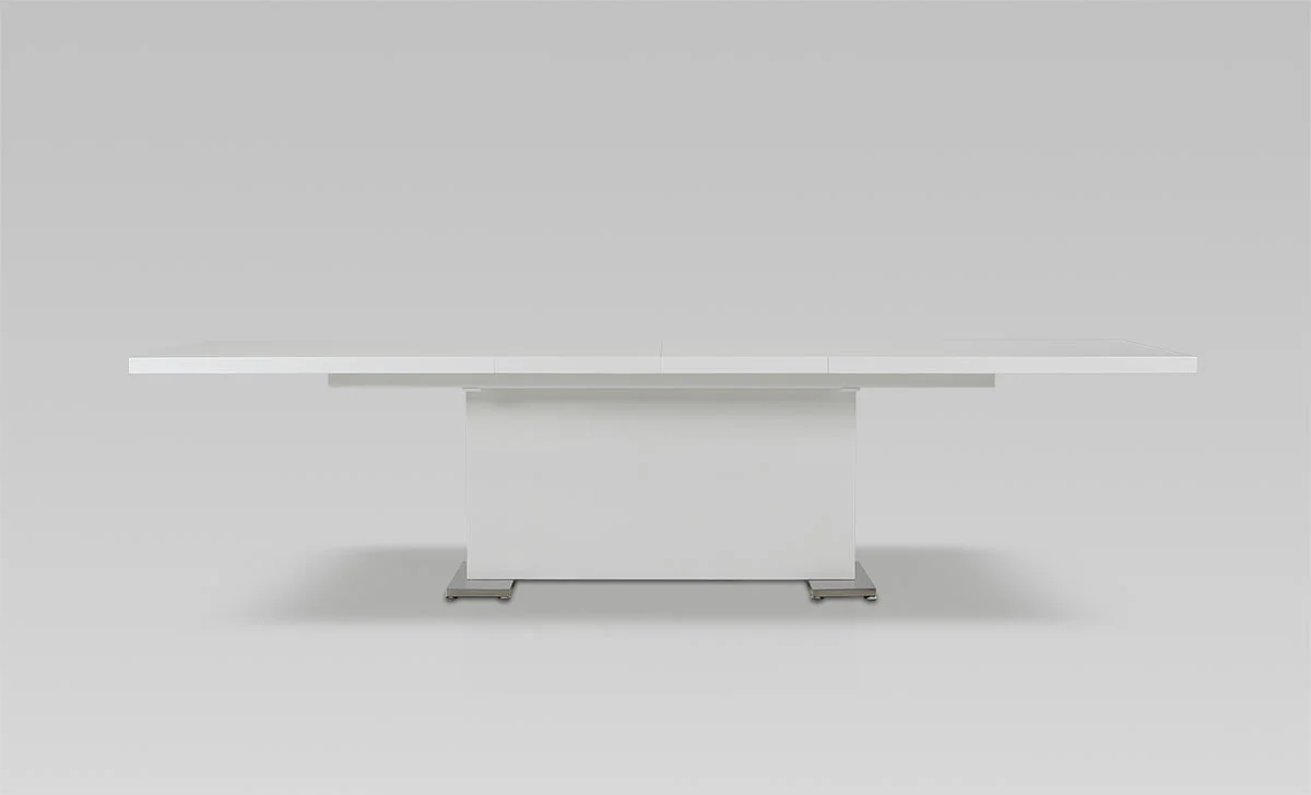 30' White Mdf And Steel Dining Table By Homeroots - 283320 - Image 3