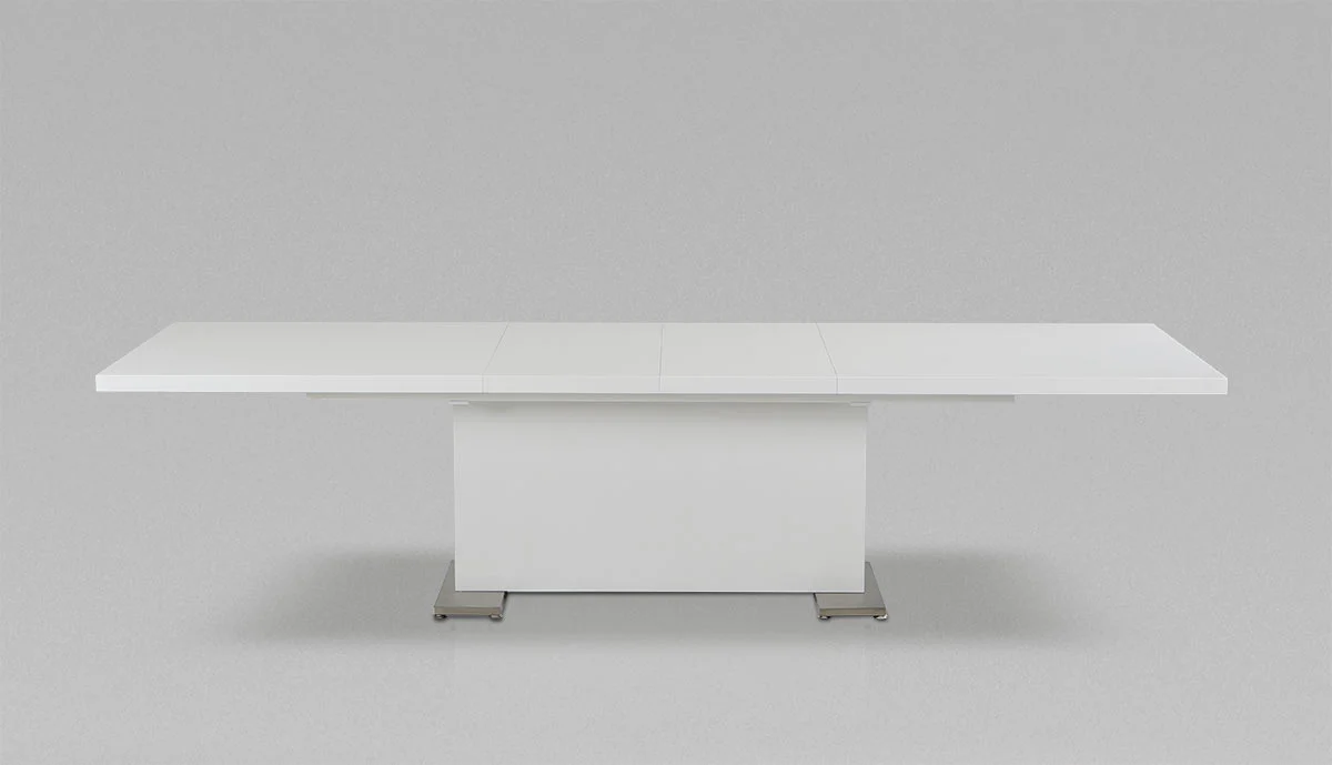 30' White Mdf And Steel Dining Table By Homeroots - 283320 - Image 5