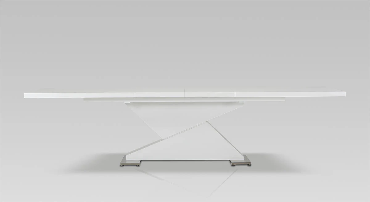 30' White Mdf And Steel Dining Table By Homeroots - 283322 - Image 2