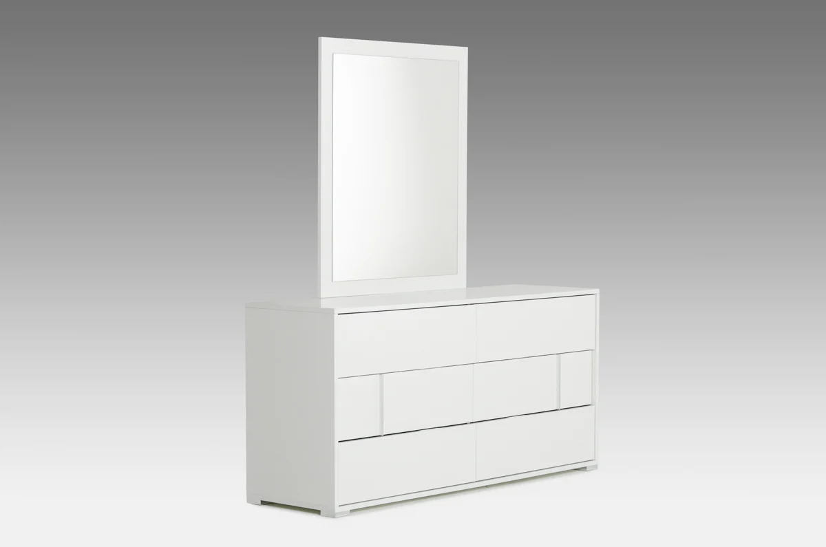 30 White MDF Dresser By Homeroots - Image 2