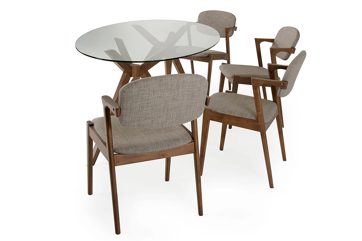 30" Wood and Glass Oval Dining Table By Homeroots - Image 3