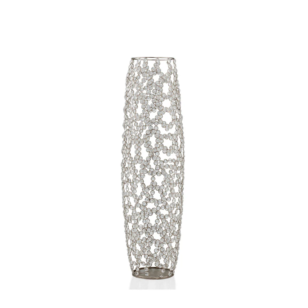 31.5" Bling Faux Crystal Abstract Twigs Barrel Floor Vase By Homeroots - Image 3