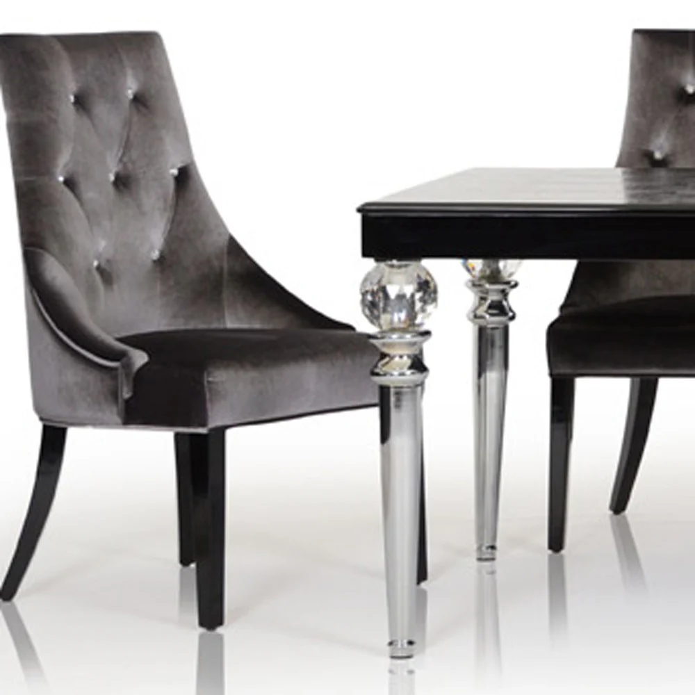 31' Black Crocodile Lacquer Dining Table By Homeroots - Image 4