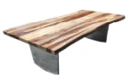 31" Natural Solid Wood Rectangular Coffee Table By Homeroots - Image 2