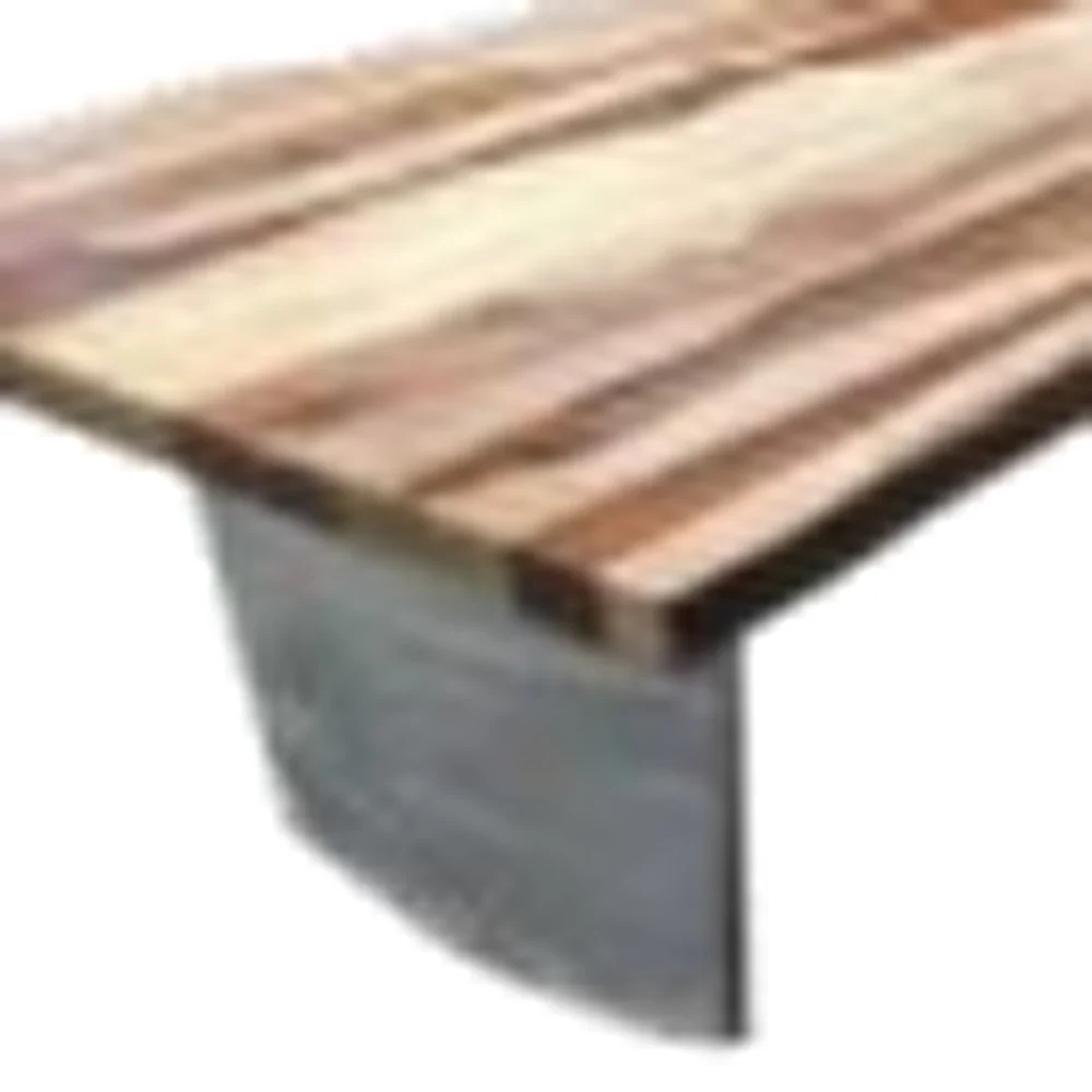 31" Natural Solid Wood Rectangular Coffee Table By Homeroots - Image 3