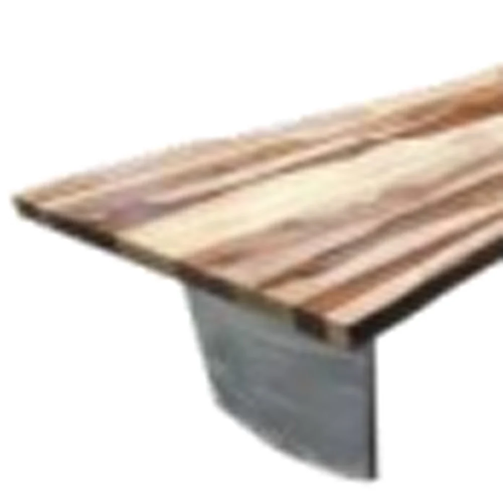 31" Natural Solid Wood Rectangular Coffee Table By Homeroots - Image 4