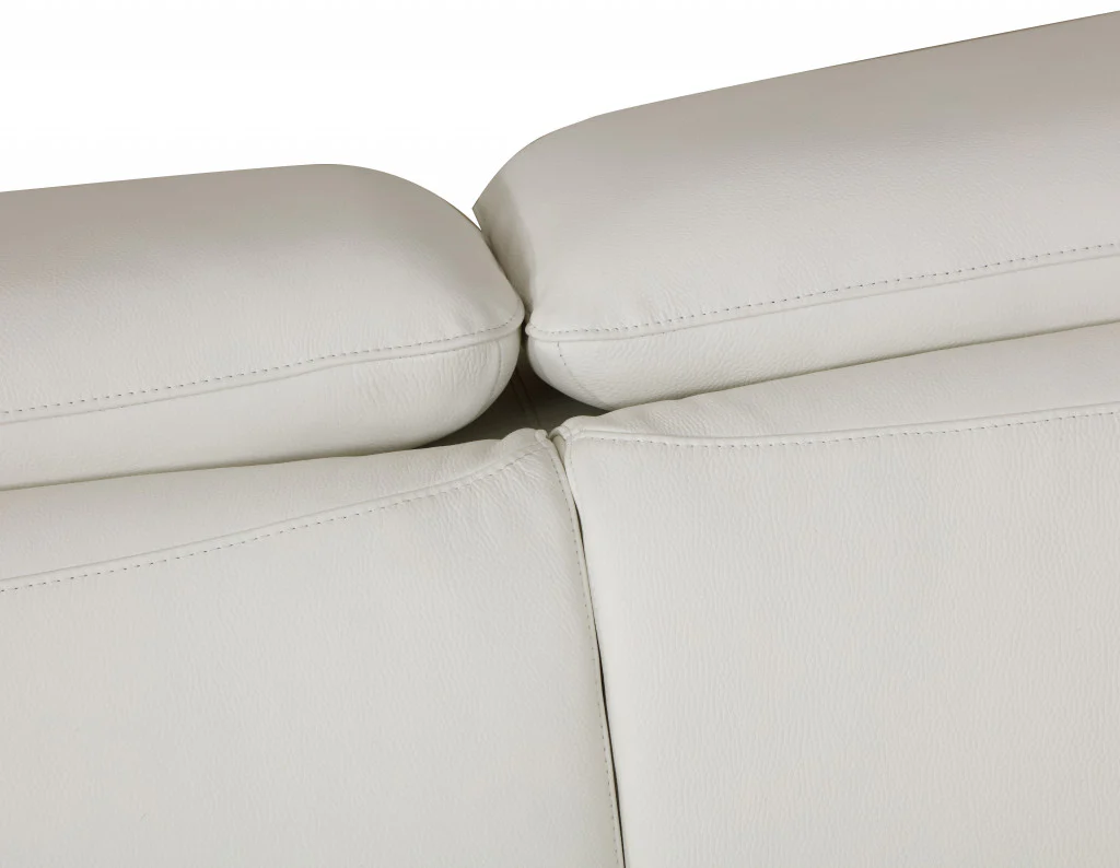 31" White Fashionable Leather Chair By Homeroots - Image 6