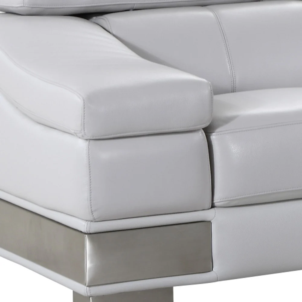 31to 39" Lovely Light Grey Loveseat By Homeroots - Image 2