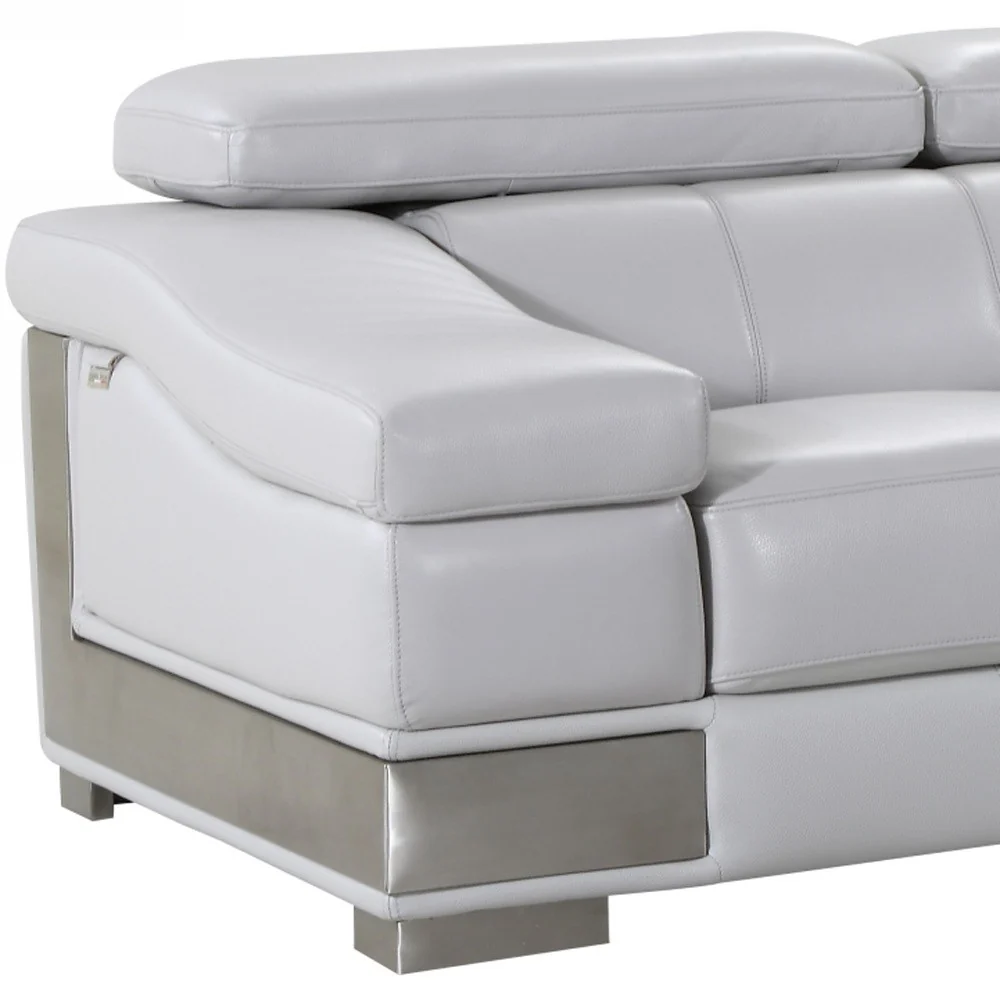 31to 39" Lovely Light Grey Loveseat By Homeroots - Image 3