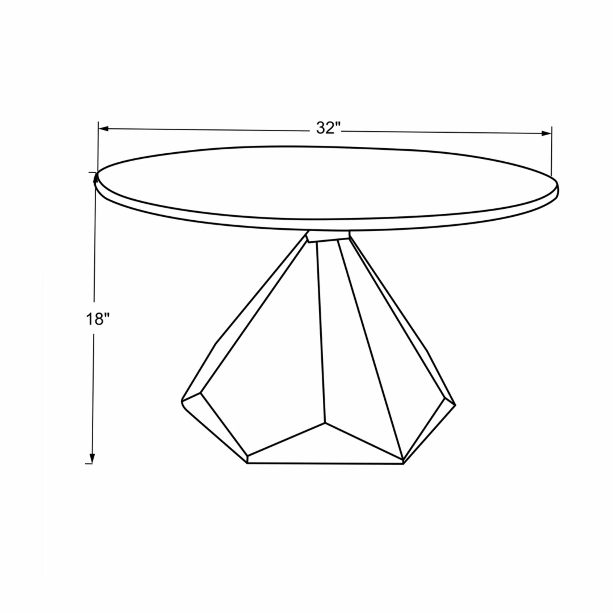 32" Brown And White Solid Wood and Marble Geo Coffee Table By Homeroots - Image 3