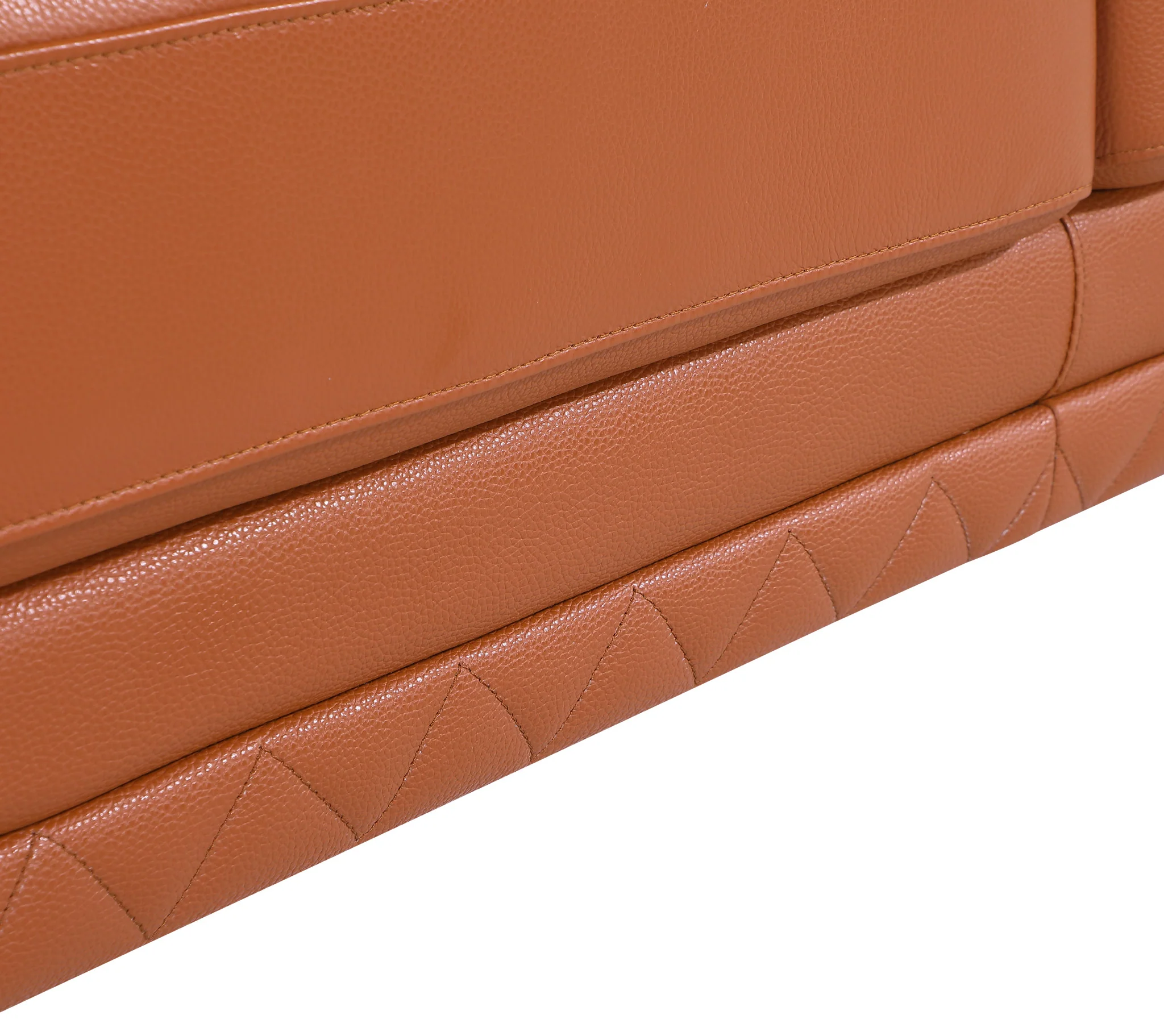 32" Camel Lovely Leather Chair By Homeroots - Image 9