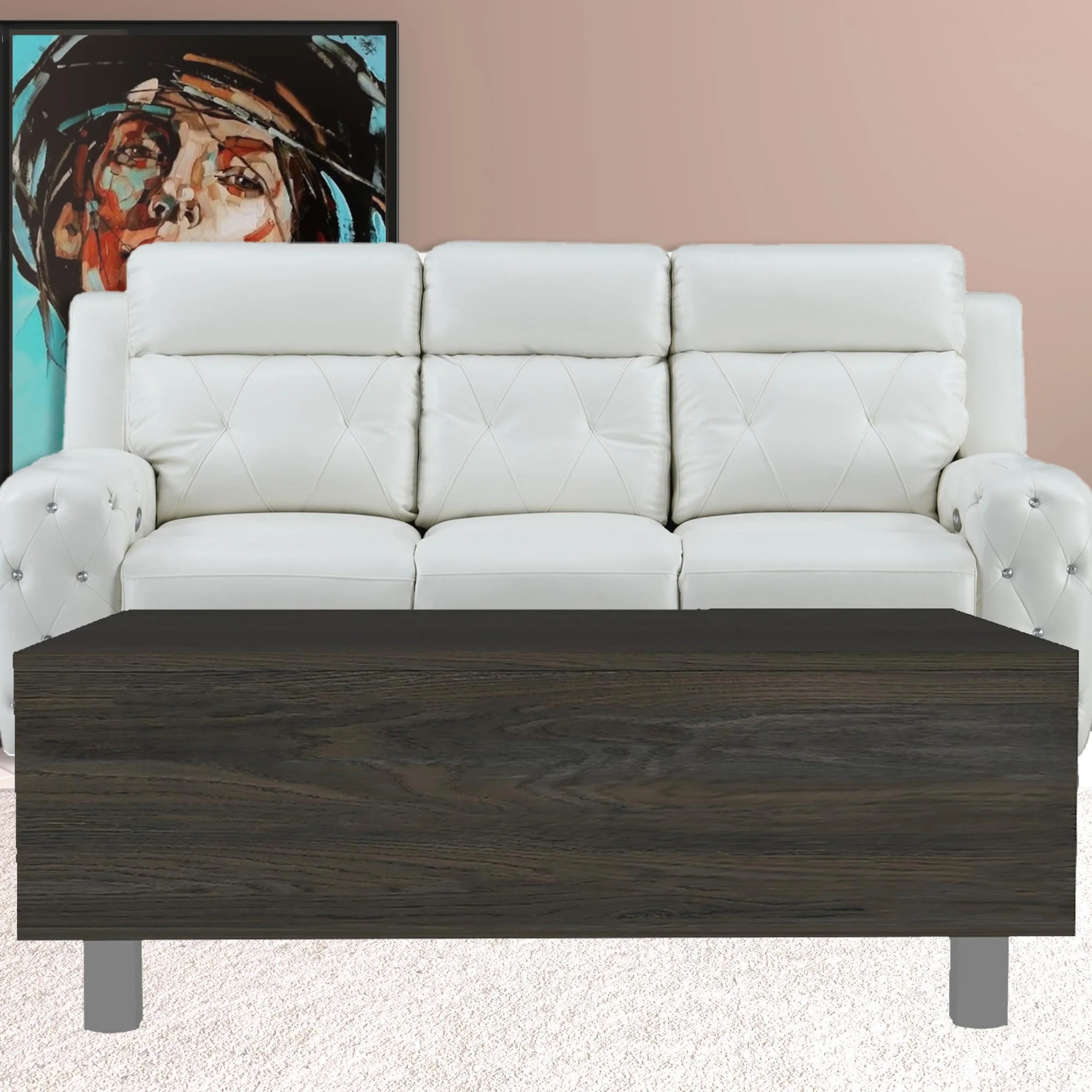 32" Carbon Espresso Manufactured Wood Rectangular Lift Top Coffee Table With Drawer And Shelf By Homeroots - Image 5