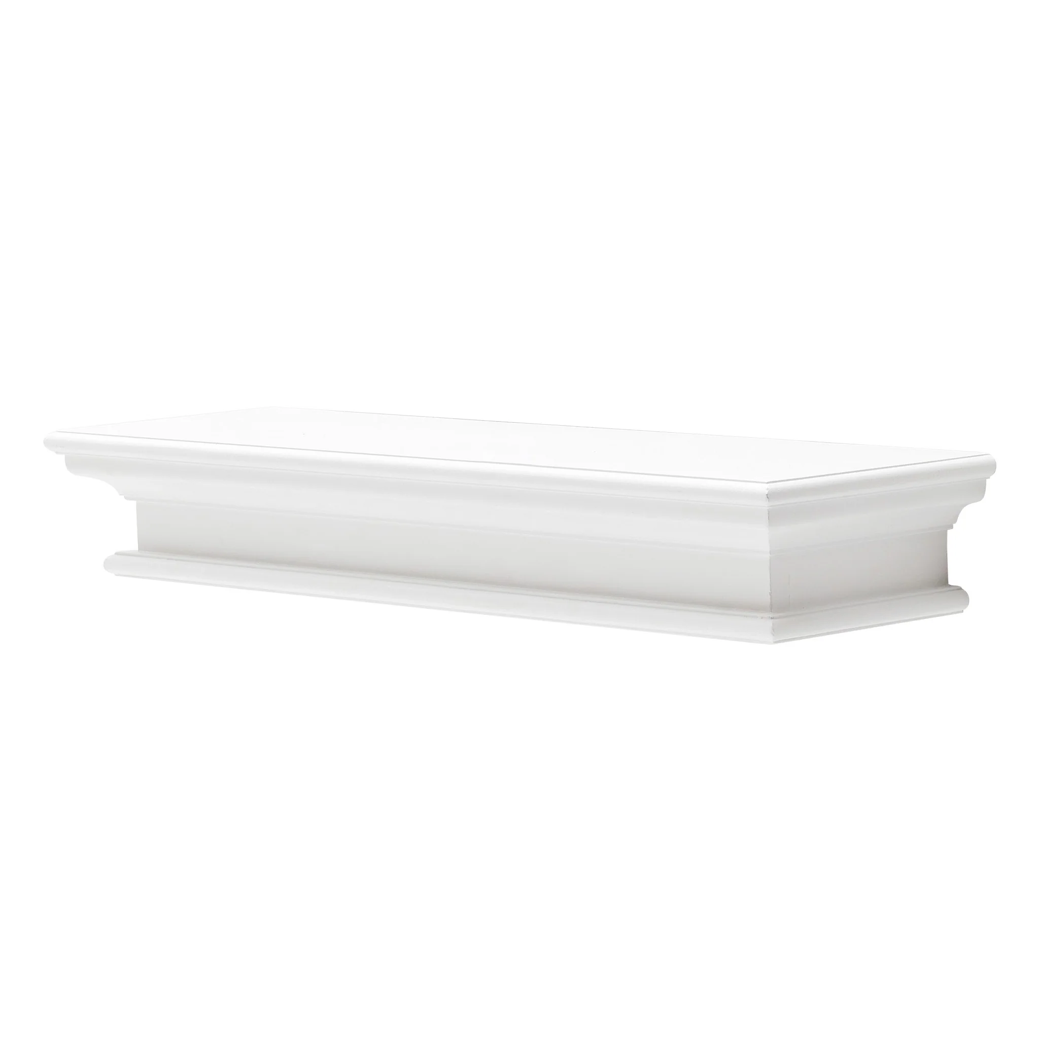 32" Classic White Floating Wall Shelf By Homeroots - Image 2