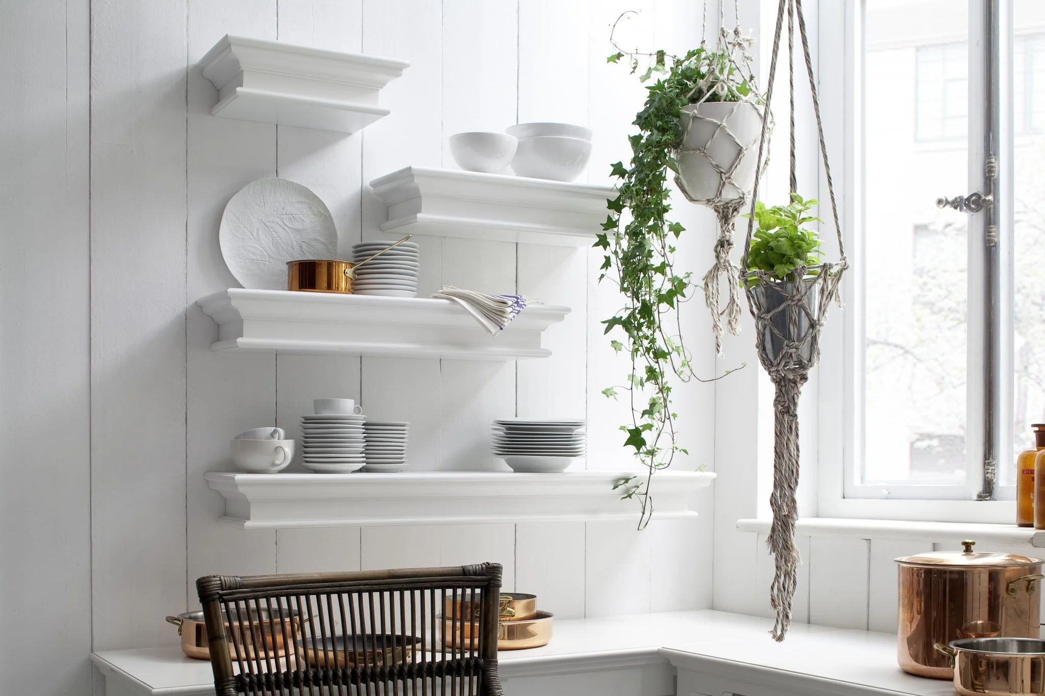 32" Classic White Floating Wall Shelf By Homeroots - Image 8