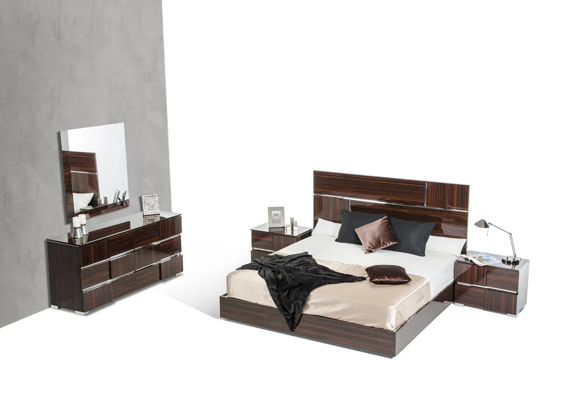 32' Ebony Lacquer Veneer Mdf And Steel Dresser By Homeroots - Image 2