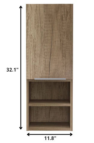 32” Modern Light Oak Medicine Cabinet By Homeroots - Image 4