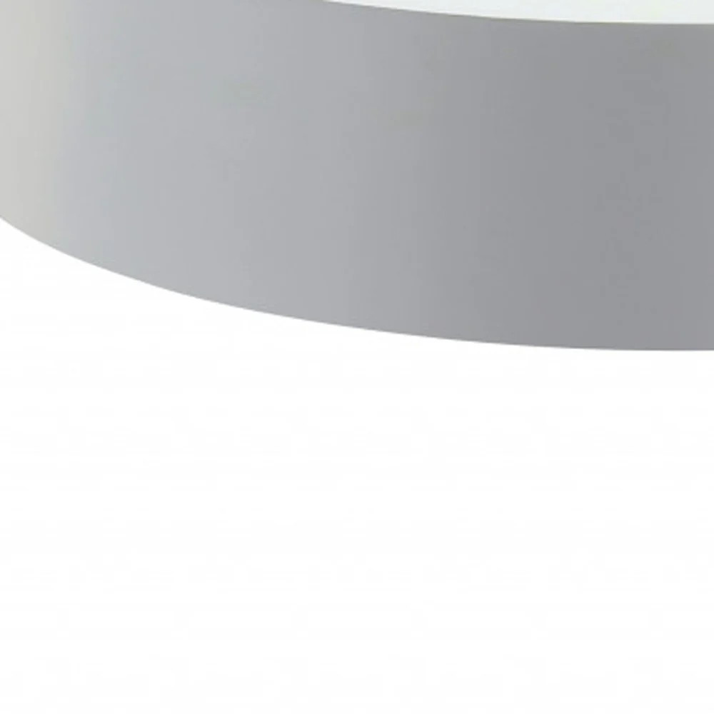 32" Natural Brown And White Round Coffee Table By Homeroots - Image 3