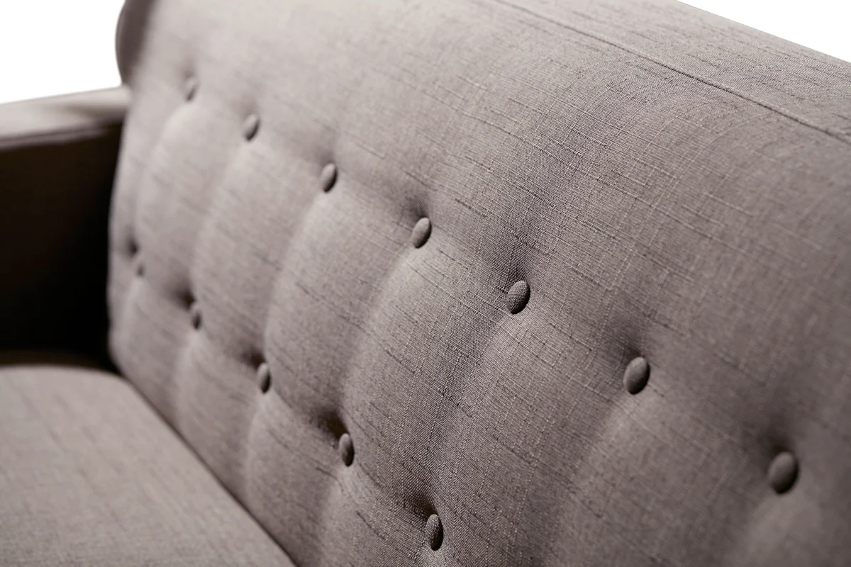 32' Plastic Foam Wood and Fabric Sofa and Ottoman Set By Homeroots - Image 3