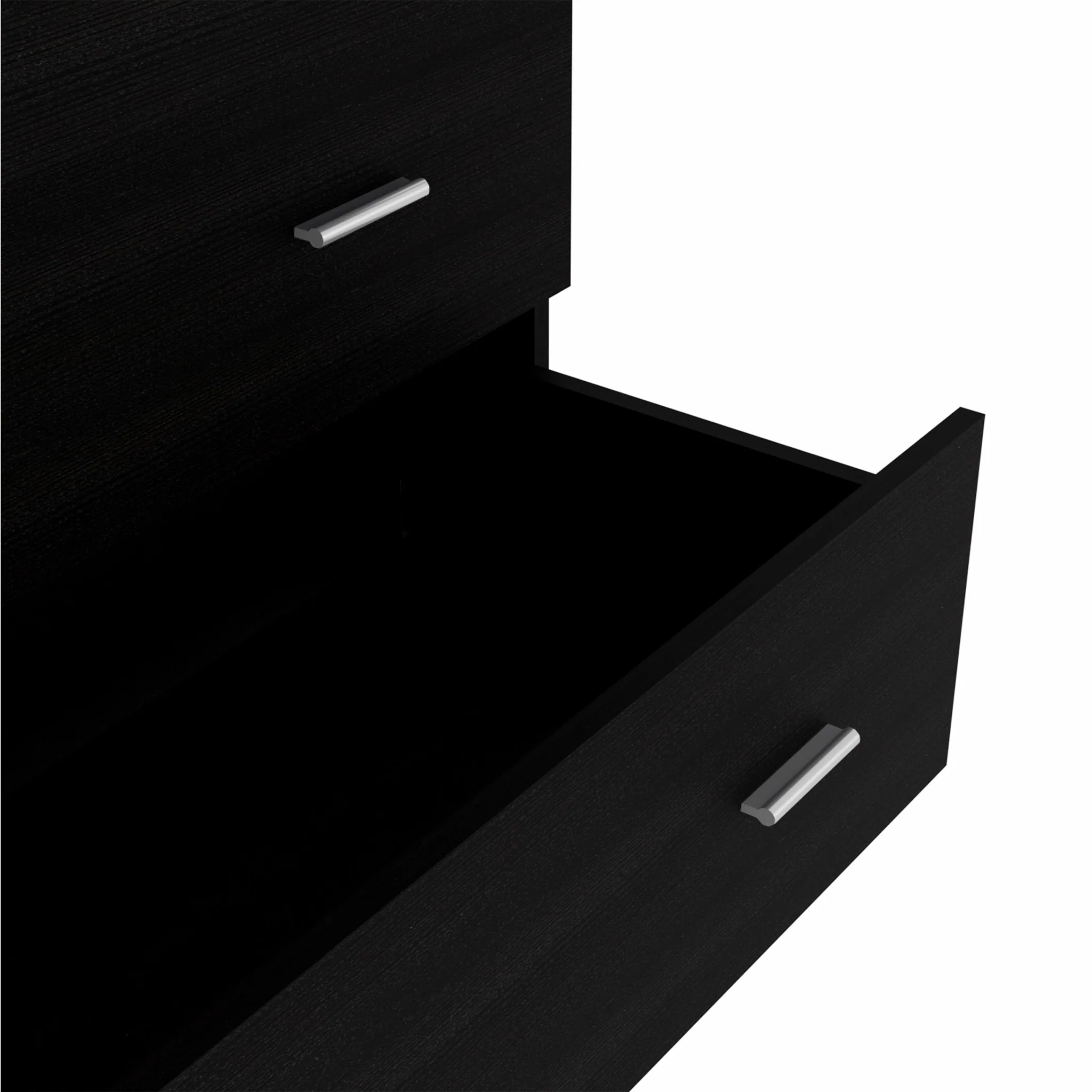 33" Black Three Drawer Dresser By Homeroots - Image 6