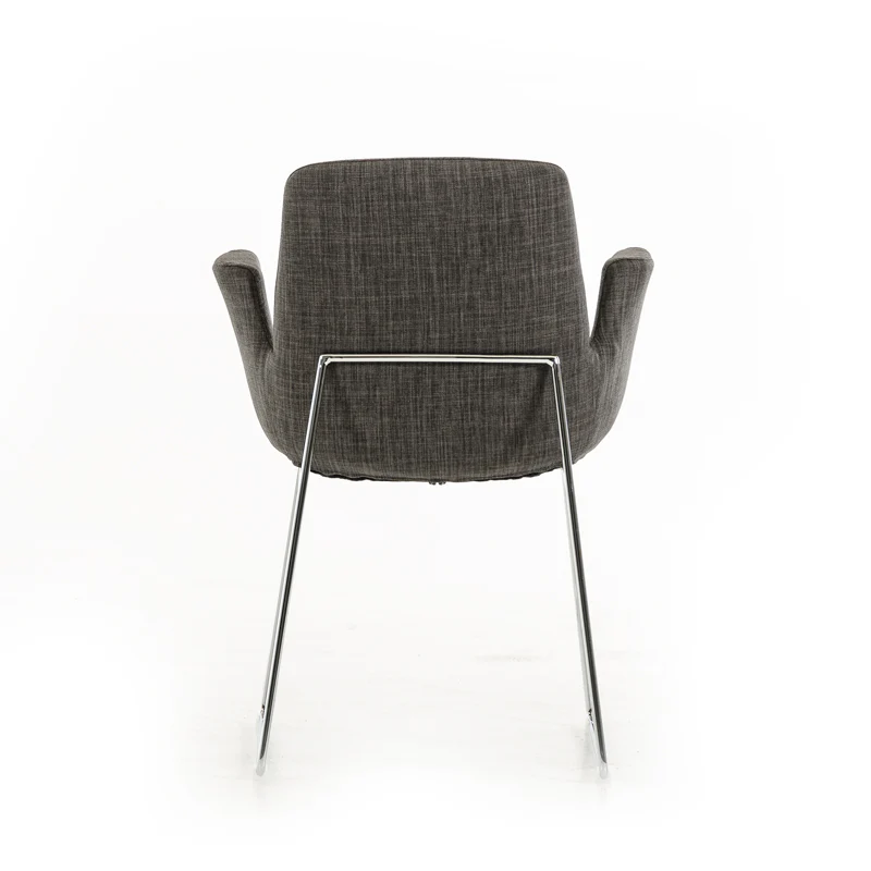 33' Blue Fabric Polyester And Metal Dining Chair By Homeroots - Image 10