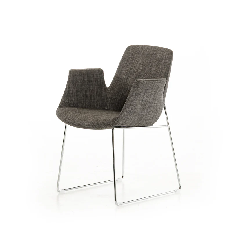 33' Blue Fabric Polyester And Metal Dining Chair By Homeroots - Image 6