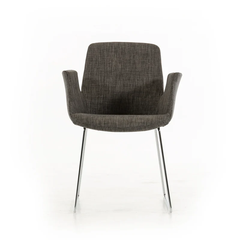 33' Blue Fabric Polyester And Metal Dining Chair By Homeroots - Image 7