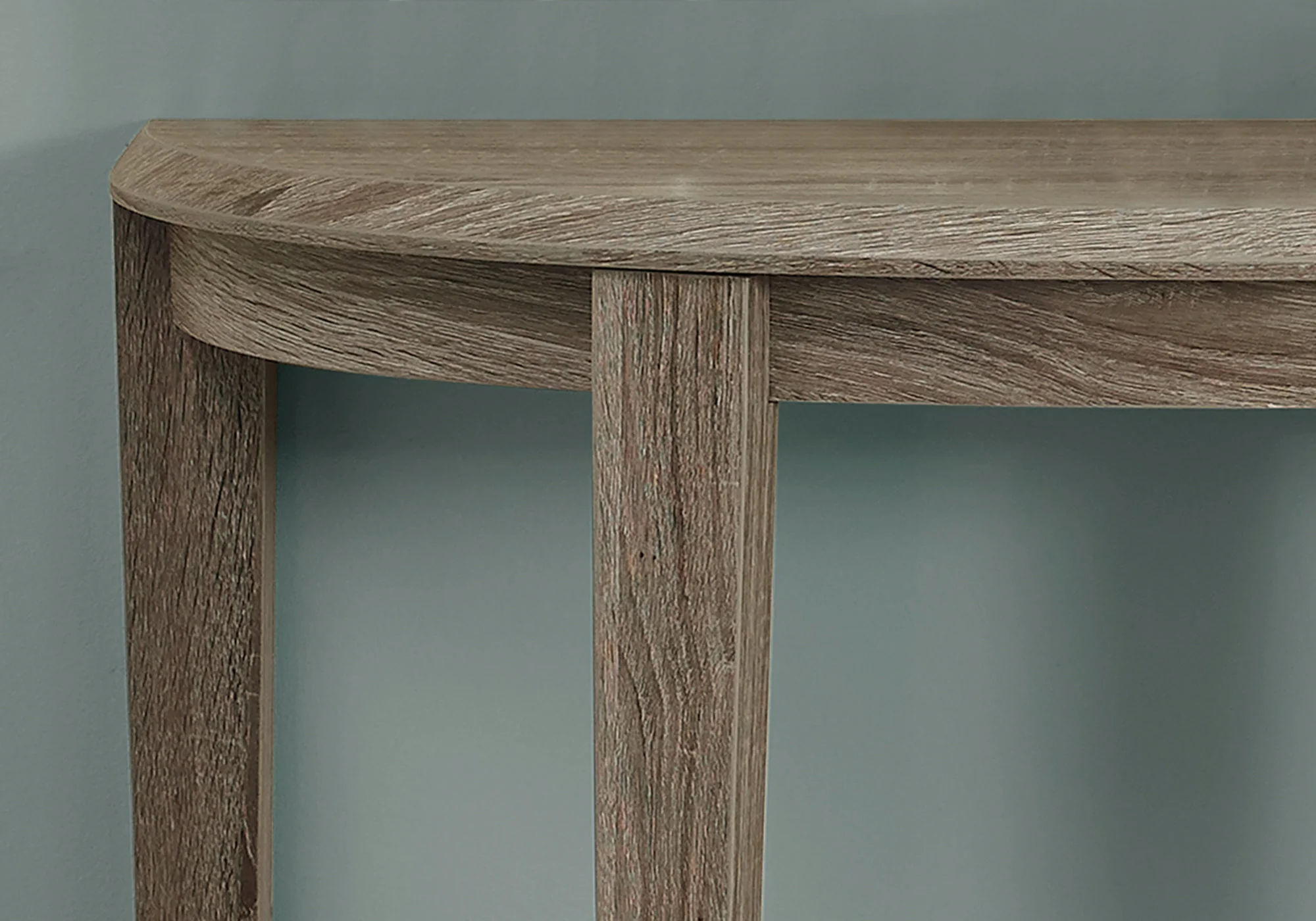33" Deep Taupe End Table With Shelf By Homeroots - Image 3