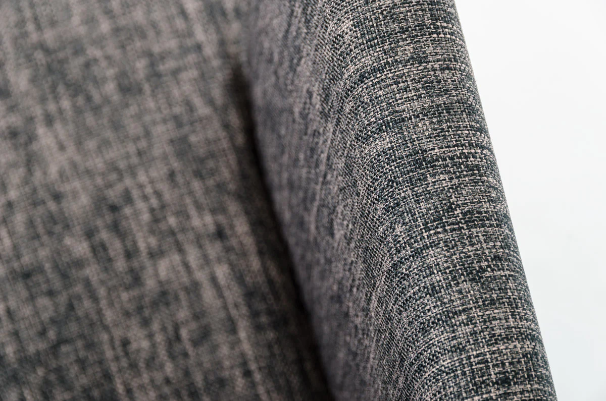 33' Grey Fabric And Metal Dining Chair By Homeroots - Image 3
