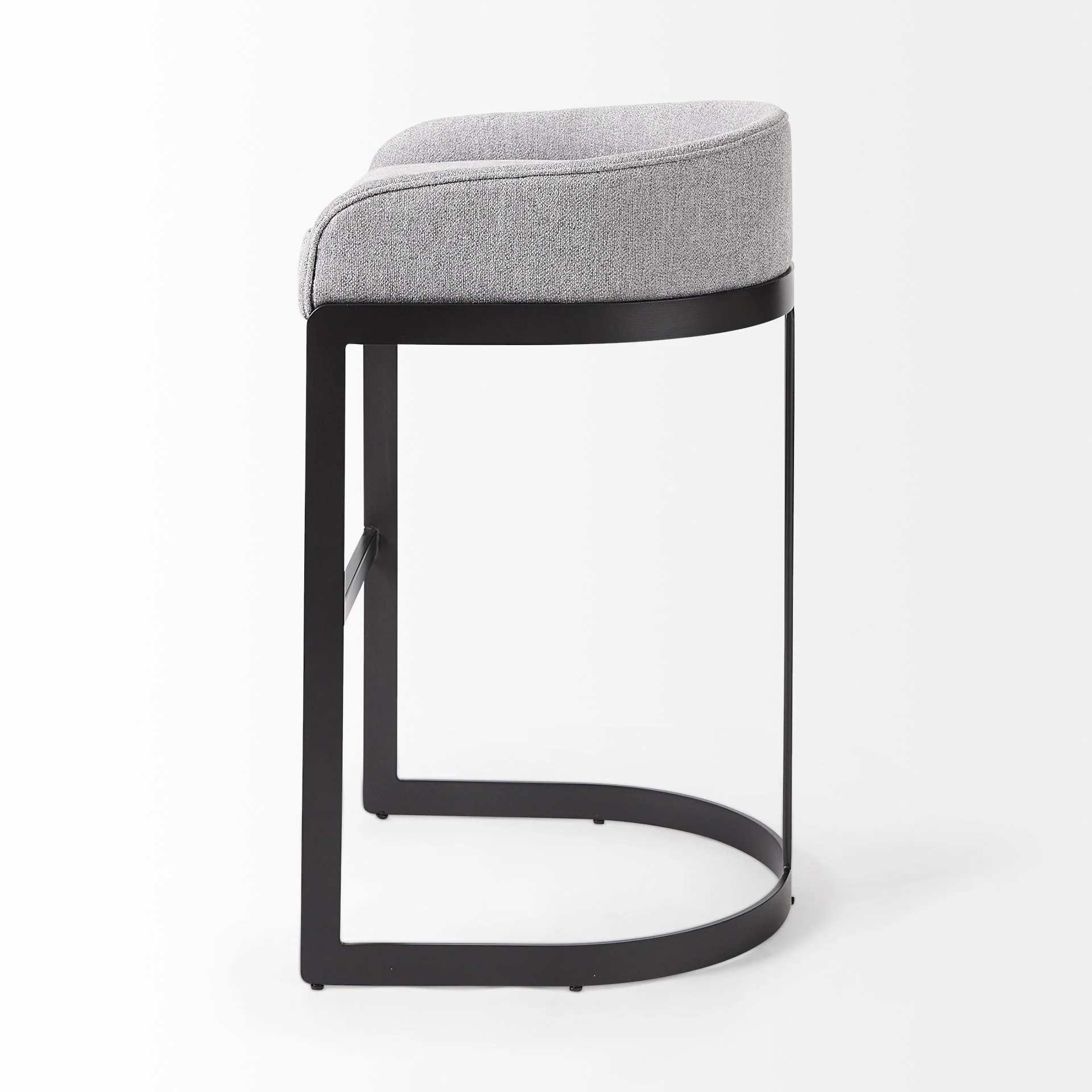 33" Off White And Gold Low Back Bar Stool By Homeroots - Image 12