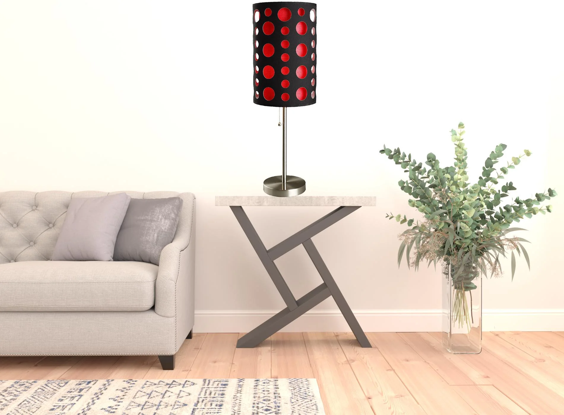 33" Silver Metal Mod Table Lamp With Black And Green Drum Shade By Homeroots - Image 11