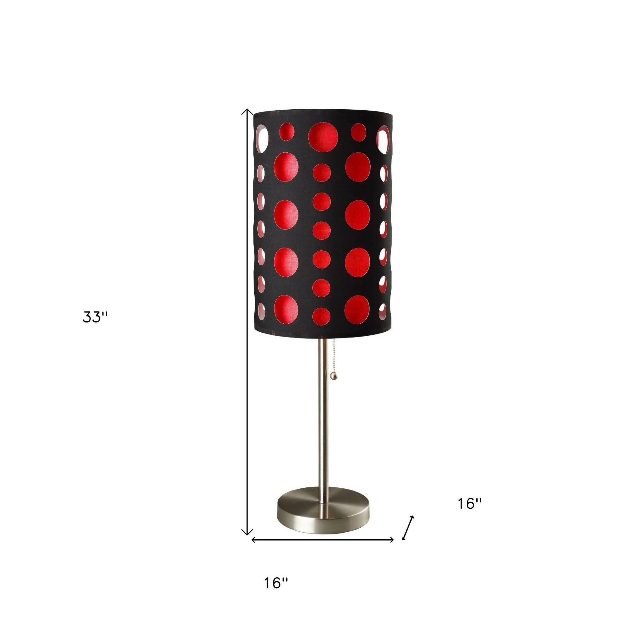33" Silver Metal Mod Table Lamp With Black And Green Drum Shade By Homeroots - Image 12