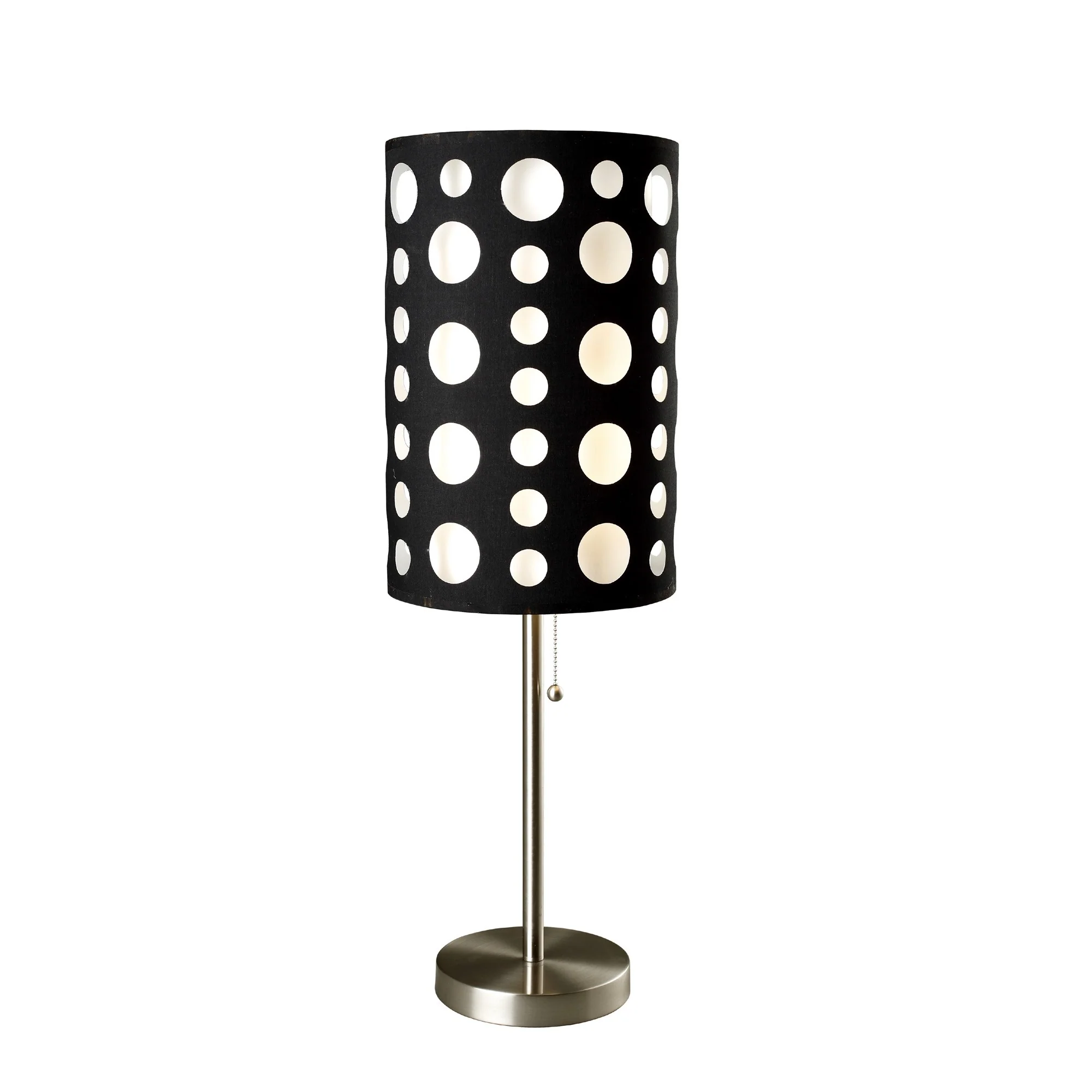 33" Silver Metal Mod Table Lamp With Black And Green Drum Shade By Homeroots - Image 13